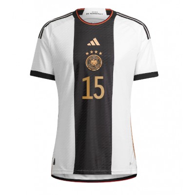 Fotballdrakt Herre Tyskland Niklas Sule #15 Hjemmedrakt VM 2022 Kortermet